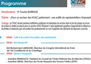 Lire la suite à propos de l’article Programme du CIFAC, Congrès du Froid, de l’Air Conditionné et du Chauffage