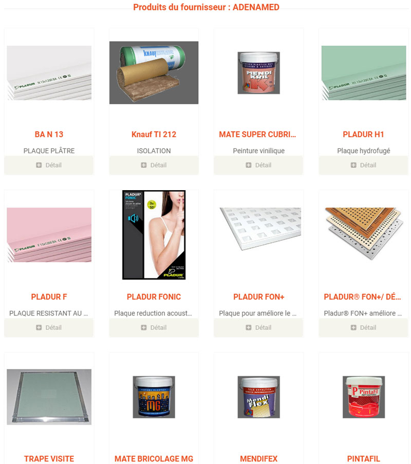 adenamed mabani liste produits