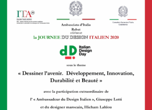 Lire la suite à propos de l’article 3éme édition des Italian Design Day par l’ambassade d’Italie à Rabat.