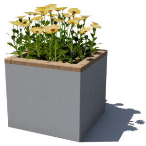 Jardinière AKLIWOOD 550x550H450