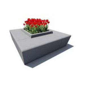 Banc Jardinière ASSA carré 2500x2500H450