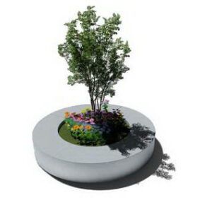 Banc Jardiniere AKLIDOUS M Ronde D3000