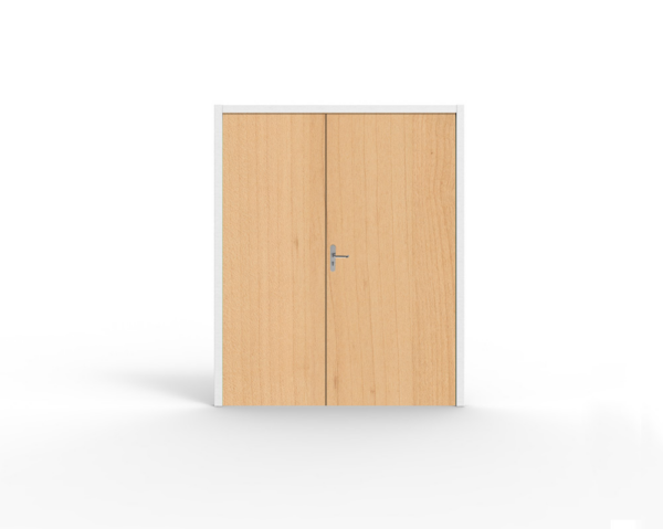 Porte battante coupe feu 60minutes imitation bois – Image 2