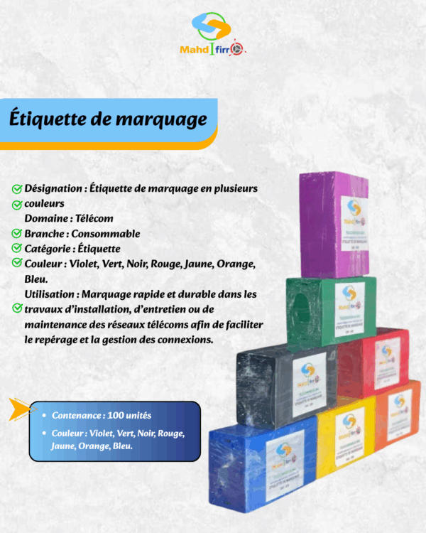 Étiquette de marquage